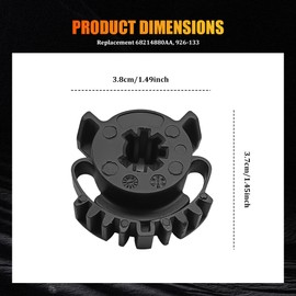 HQRNYP HVAC Blend Door Gear Kit, Heater Blend Door Actuator Gear, Black Automotive Air Door Actuator Gear Compatible with Dodge Durango Jeep Grand Cherokee 2011-2018, Replaces OEM#68214880AA, 926-133