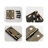 AUXBC 80Pcs 18x15mm Antique Bronze Mini Hinges for Wooden Box,