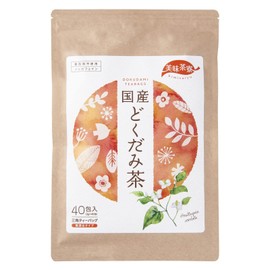 Oshi Saryo Domestically Produced Dokudami Tea Bags, 0.1 oz (3 g) x 40 Pieces, Health Tea