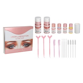 2 in 1 Brow Lamination and Tint Kit Semi Permanent Eyebrows Lifting Coloring Kit Black Brown