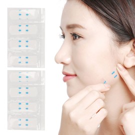 Face Lift Tape,100pcs V Face Lift Tape Face Lifting Tape Invisible Face Tape Portable Wrinkle Face Lift Tape for Double Chin Saggy Skin Instant Makeup Face Lift Tools
