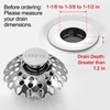 LEKEYE Bathroom Sink Stopper | Shower Drain Hair Catcher |