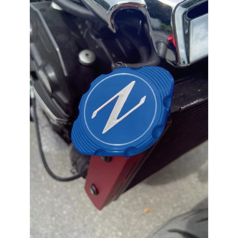 Kawasaki Z900RS/Z900RS Cafe Aluminum Radiator Cap Blue