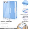 Clipboard with Storage,Heavy Duty Clip Boards 8.5x11 with 2 Storage