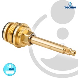 tecuro Valve Top Sanitary Top for Flush-Mounted Valves 3/4 Inch Blank Brass 25561