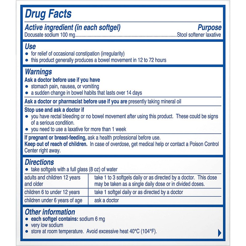Phillips' Stool Softener, Old Packaging