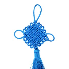10" LUOS Feng Shui Blue Chinese Mystic Knot Tassel for Fortune-Tl020