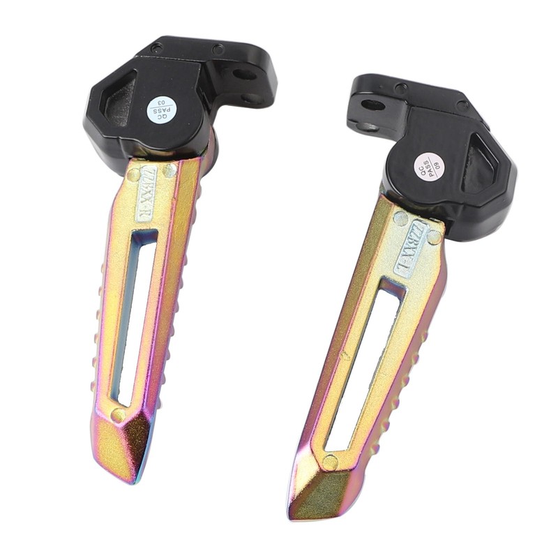 Mokuo Motorcycle Floding Footpegs in Aluminum Alloy Material Compatible with