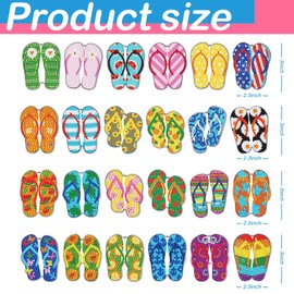 Bucherry 24 Pcs Flip Flop Diamond Painting Keychains 5D Diamond Key Rings Diamond Art Keychains Summer Diamonds DIY Ornaments Kit for Adults Crafts Party Supplies Key Accessories Home Decor