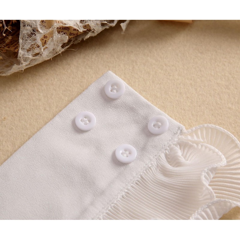 SUZALA Removable Wrist Cuffs False Sleeves for Women Teens, Wffloral