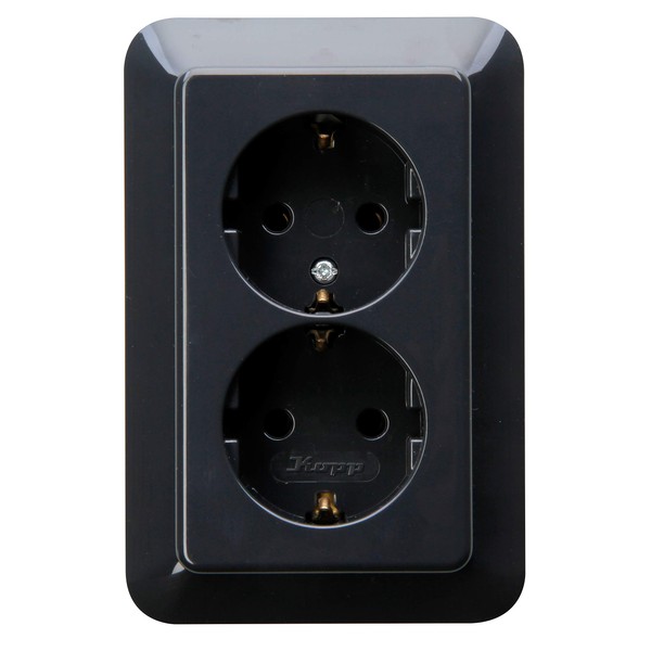 Kopp Rivo 945715089 Protective Contact Socket, 2-Way, without Increased Contact