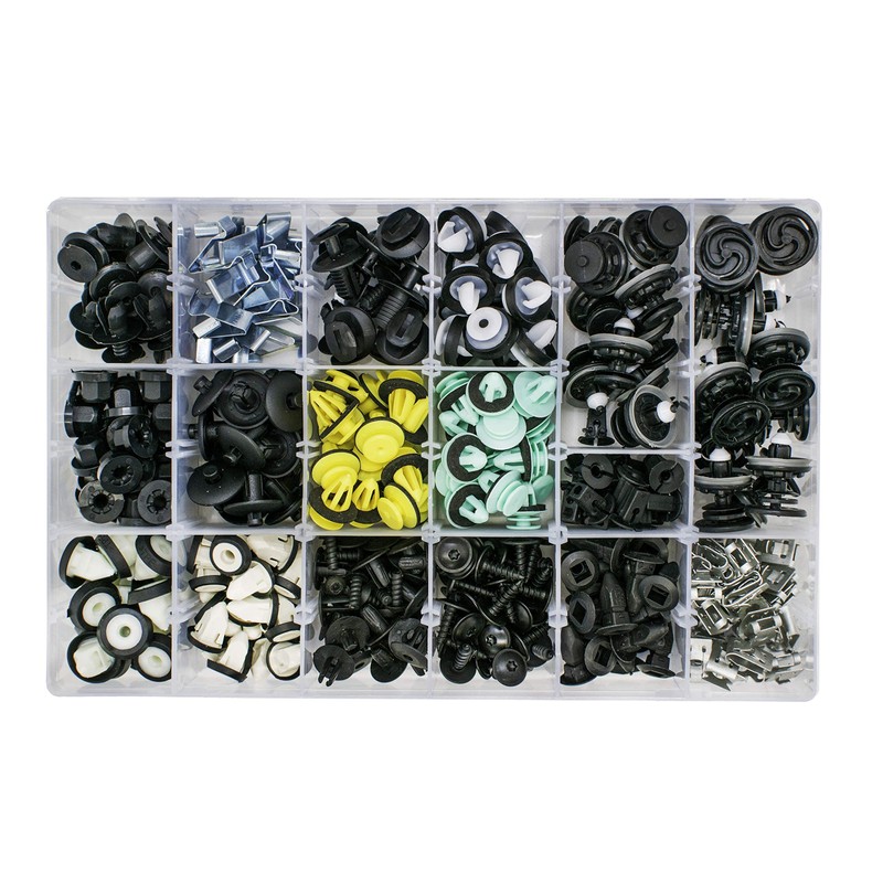 T&M Technics® Complete Set of Plastic Car Clips - Pack