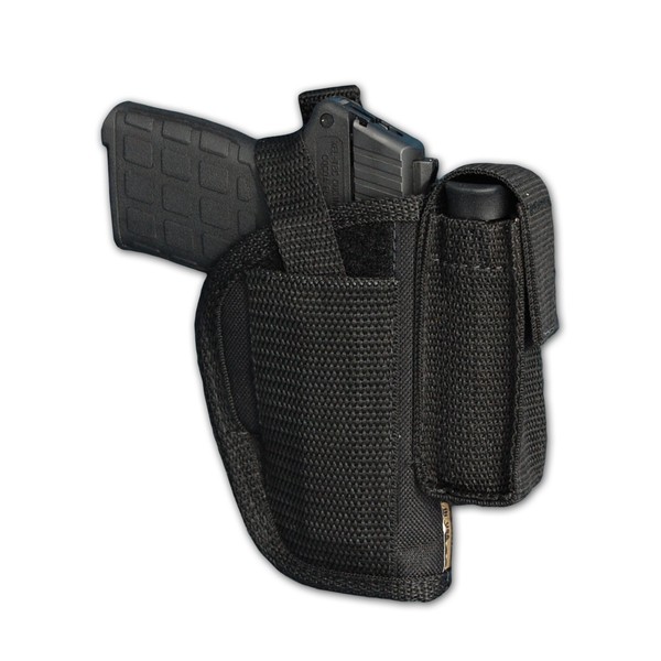 Barsony Gun OWB Belt Holster w/Magazine Pouch for .380 and Ultra-Compact 9mm 40 45 Pistols (Sccy CPX-1 CPX2, Right)