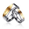 Uloveido Comfort Fit Titanium Stainless Steel "Love Forever" Tarnish Resistant