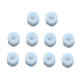 TERF® M6 X 10.5mm Wood Insert Nut Flat Pack Furniture Pre-Inserted Cam Dowel Nuts M6 (6mm) X 10.5mm Threaded Insert Socket Nut for Wood Timber Furniture - Pack of 10