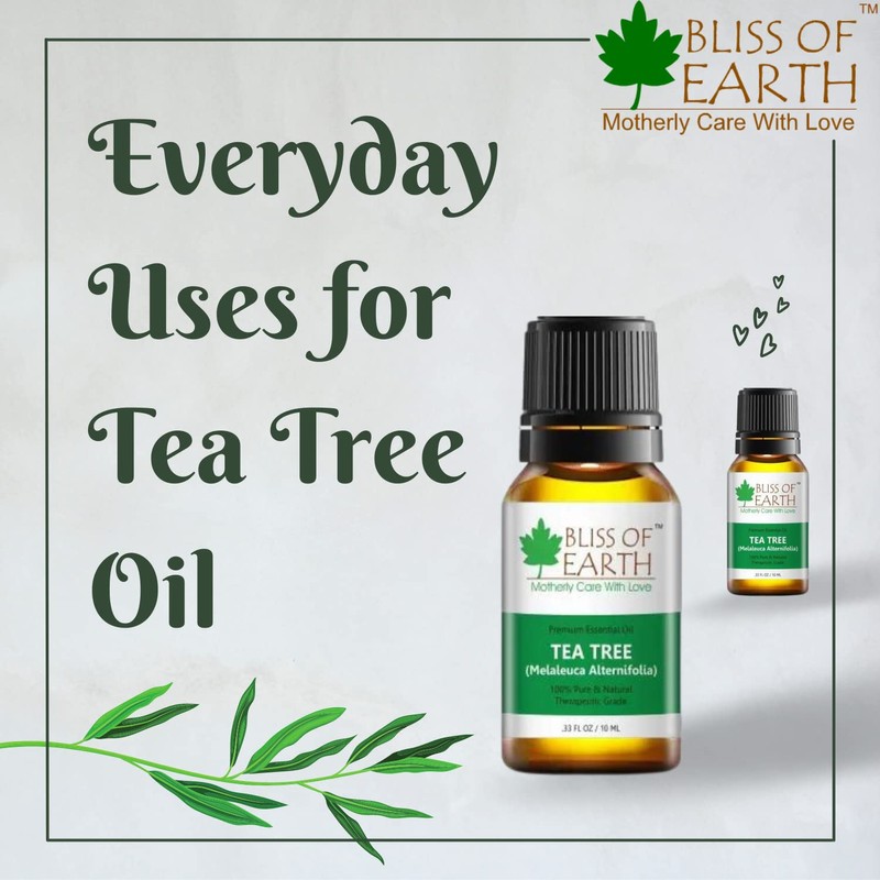 Bliss Of Earth 100% Pure Tea Tree Essential Oil -