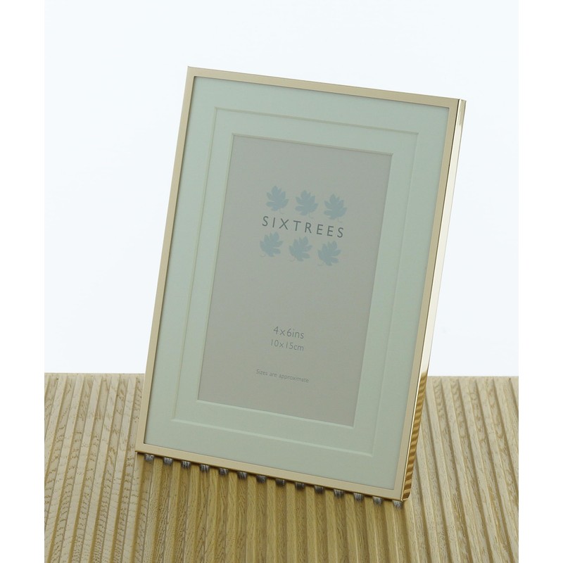 Sixtrees Park Lane 275346(MIF) Polished Gold Metal 4 x 6