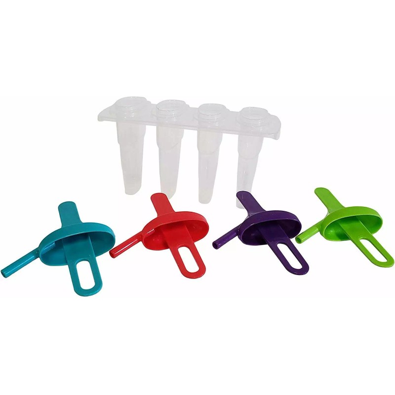 dependable Ice Lolly Pop Mold Popsicle Maker with Straw Makes
