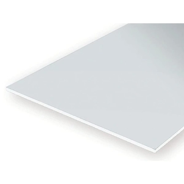 evergreen 9040 - Polystyrolplatte, Spiel, 150 x 300 x 1.00 mm, 2 Stück, weiß
