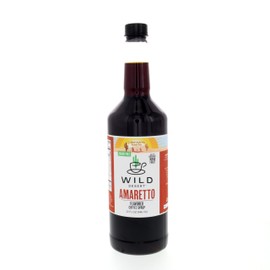 Wild Desert Sugar Free Coffee Syrup - Made with Organic Monk Fruit & Non-GMO Organic Erythritol - Recyclable BPA-Free Plastic Bottle with Pour Top (Quart - 32 Fl Oz, Amaretto)