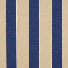 Sunbrella Awning/Marine 4921-0000 46'' Mediterranean/Canvas Block Stripe Fabric, Robins Egg