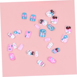 Outanaya 1set Cartoon Nail Art Stickers for Boys and Girls of Fake Nails for Creative Designs Easy Application for Parties Events Fun Decorative Manicure Decals