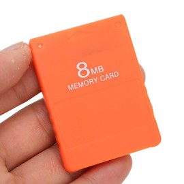 FMCB 8MB Memory Card Free McBoot 1966 for Playstation2 Game Console, High Speed Plug and Play Retro Video Game Program Card, Portable External (Orange)