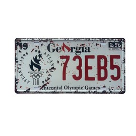 Georgia License Plate Aluminum Novelty Car Decor License Plates 12"x6" Front of Car Decorative Retro Rusty License Plate for Men Women Car-10