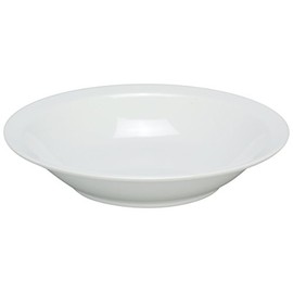 Yanco CAT-4012 Catering Rim Bowl, 68 oz Capacity, 2" Height, 12" Diameter, Melamine, White Color, Pack of 12