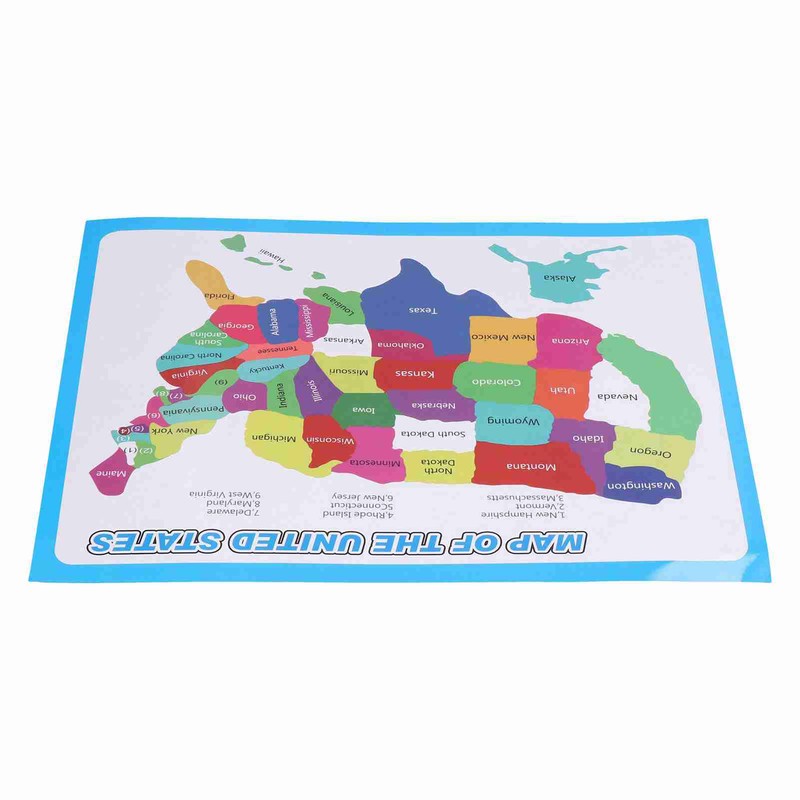 10pcs United States Map Easy to Read USA Ideal Wall