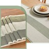 Table Runner with Tassels, 33x183cm Sage Green Tassel Table Runner,