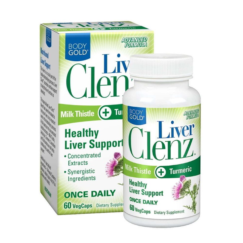 BodyGold Body Gold Liver Clenz, Healthy Liver Support, 60 Veg