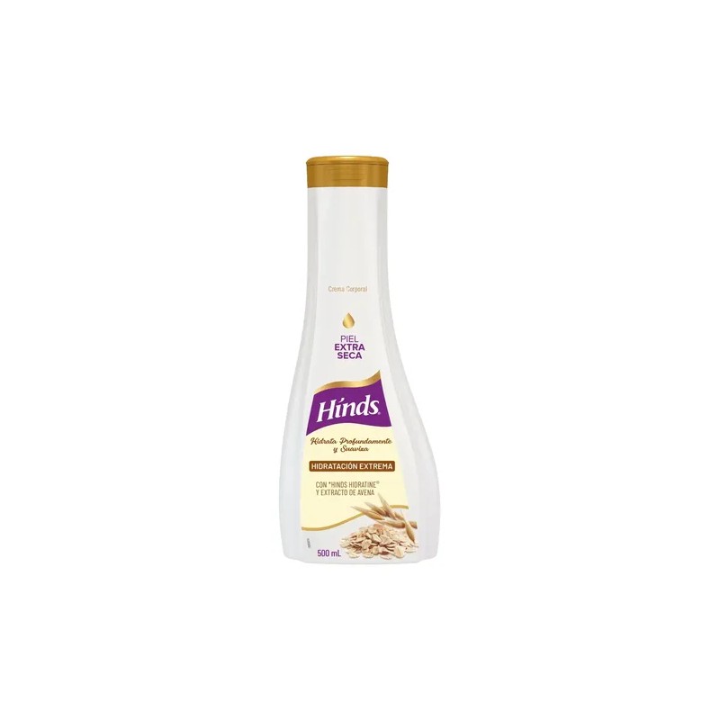 Crema Corporal Hinds Hidratación Extrema Avena 500ml
