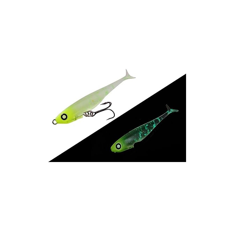 JACKALL(ジャッカル) Worm Jelly Sardine 54 Chart Jelly Glow