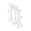 Stainless Steel Access Panel 150mm x 250mm Wall Inspection Door