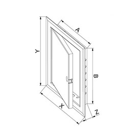 Stainless Steel Access Panel 150mm x 250mm Wall Inspection Door Loft Hatch Vision Service Point DMN49