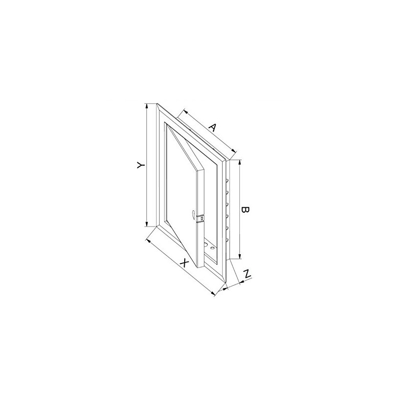 Stainless Steel Access Panel 150mm x 250mm Wall Inspection Door
