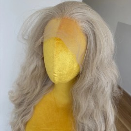 MISSWEN HD Lace Front Wig Long Wavy Women Heat Resistant Hair Highlight Blonde