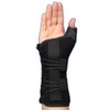 Med Spec Ryno Lacer Wrist & Thumb Support, Black Large