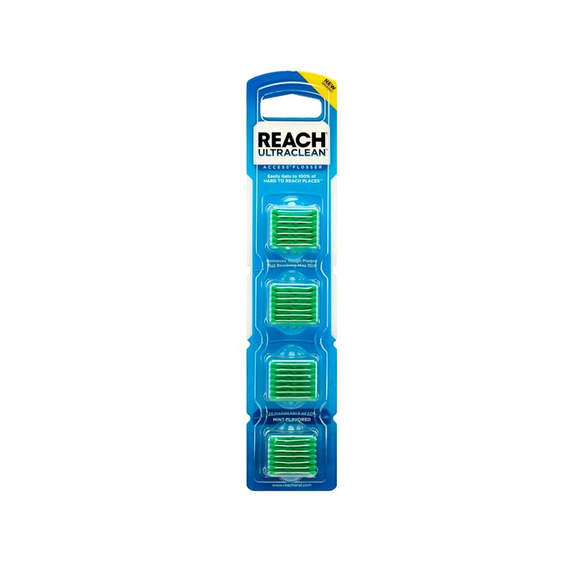 REACH Ultraclean Access Snap-On Flosser & Flosser Refill Head 28