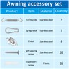 M5 Awning Mounting Accessories, Awning Triangular Mounting Set, Awning Stainless