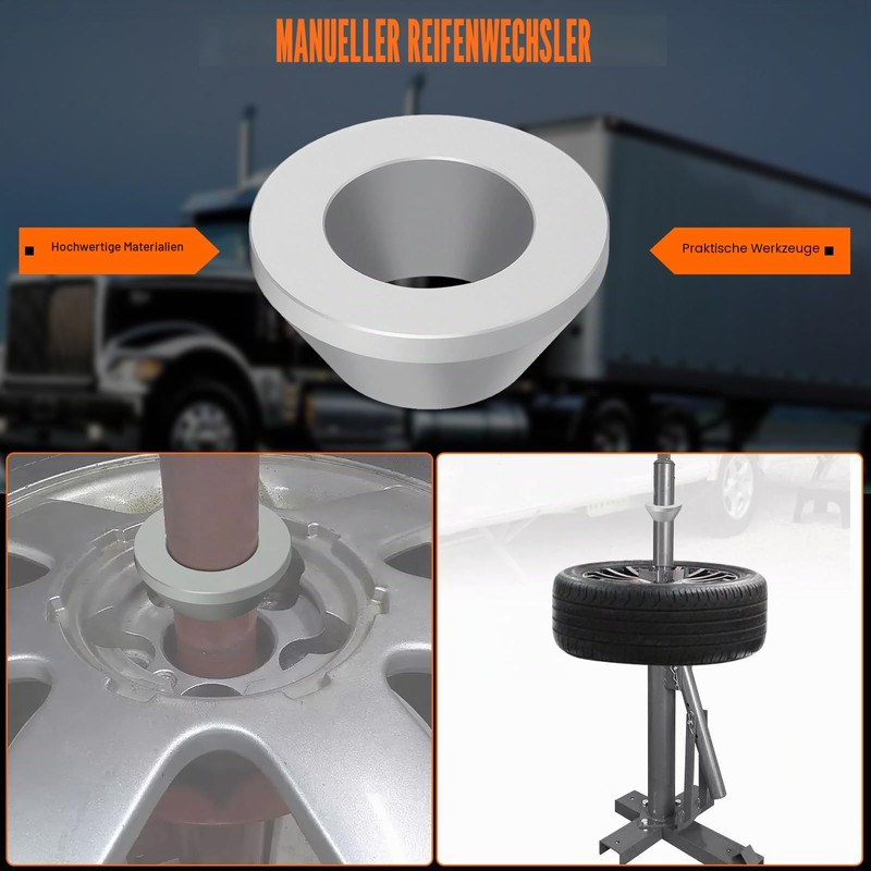 TKSE Manual Tyre Mount Centring Cone, Wheel Balancing Cone for