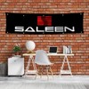 Saleen Flag 2x8ft Racing Car Banner for Garage Wall Decor