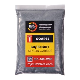 3lb of MJR Tumblers Premium 60/90 Coarse Silicon Carbide Rock Polishing Grit for Step/Stage 1, MJR Tumblers is a Disabled and Veteran Owned Company Proudly Located in USA