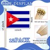 WEITBF 12Pcs 8×12 Inch Cuba Flags Small Cuban Flags on