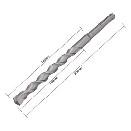 uxcell Masonry Drill Bit 14mm x 200mm Carbide Tipped Rotary Hammer Bit 10mm Round Shank for Impact Drill