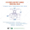 Midline Valve 837C256-NL Premium Full Port Ball Valve with T-Handle