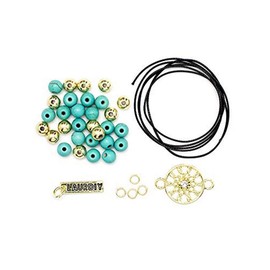 LaurDIY Mini DIY Bracelet Kit, Turquoise