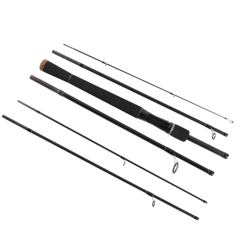 7.9ft Fishing Rod Portable 6 Sections Carbon Fiber Lightweight Fishing