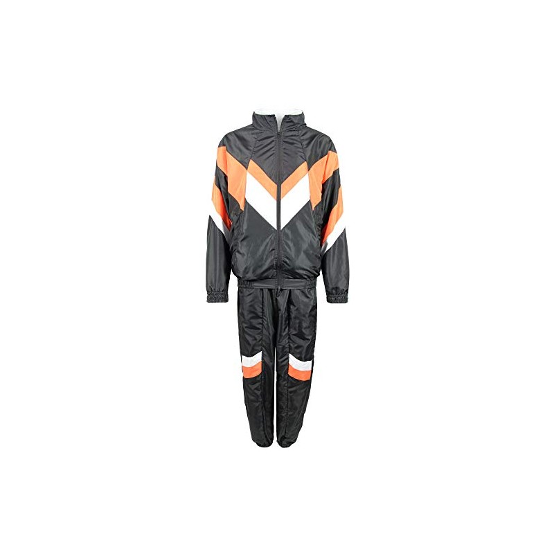 Foxxeo 80s Costume for Adults Premium 80s Tracksuit Assi –